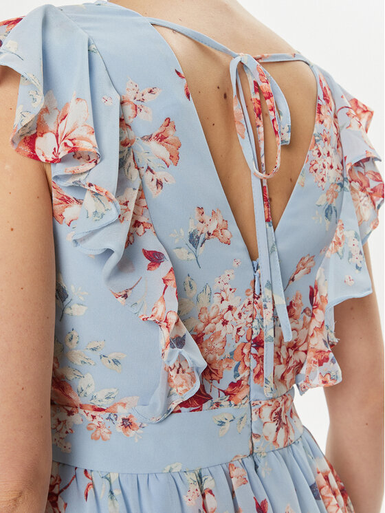 Vila Vila Літня сукня Karin 14089077 Блакитний Regular Fit