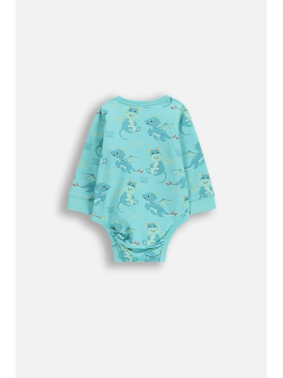 Coccodrillo Coccodrillo Dětské body WC5112602DBN-013 Tyrkysová Regular Fit