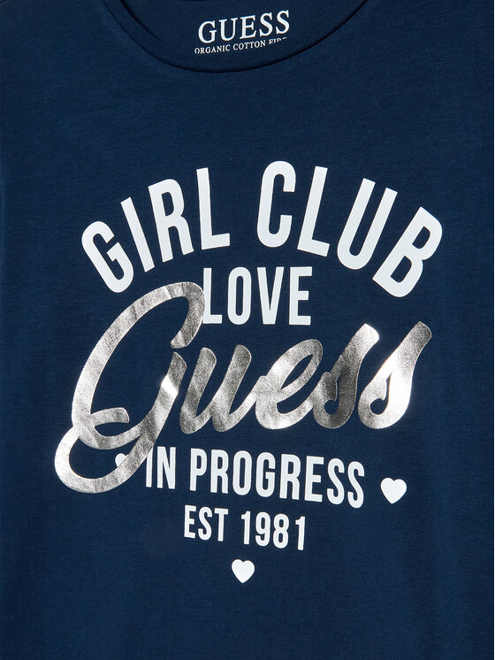 Guess Guess Bluse J3RI27 K6YW1 Blau Regular Fit
