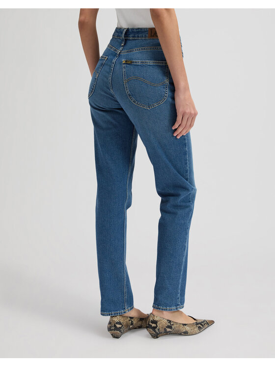 Lee Lee Jeansy CAROL Niebieski Straight Leg