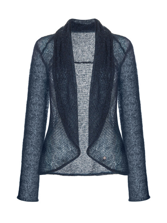 YOU by Tokarska YOU by Tokarska Kardigan reneta alpaka Granatowy Regular Fit