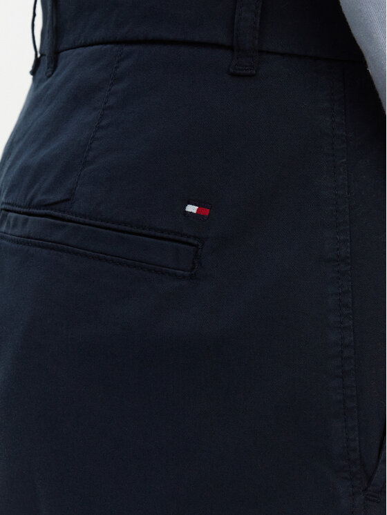 Tommy Hilfiger Tommy Hilfiger Pantalon scurți din material WW0WW42457 Bleumarin Regular Fit