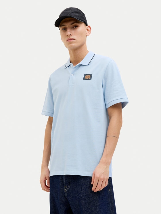 Jack & Jones Jack & Jones Polo Hudson 12269238 Błękitny Regular Fit
