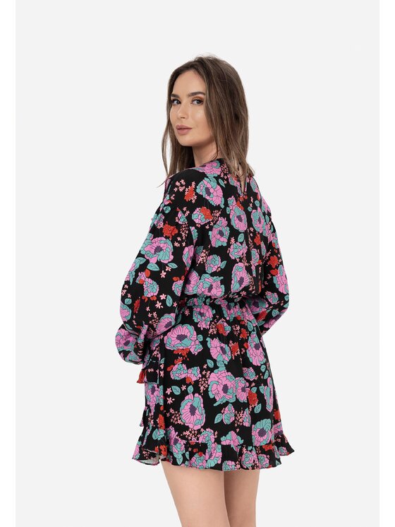 LAURELLA LAURELLA Každodenné šaty 4TU020 Čierna Regular Fit