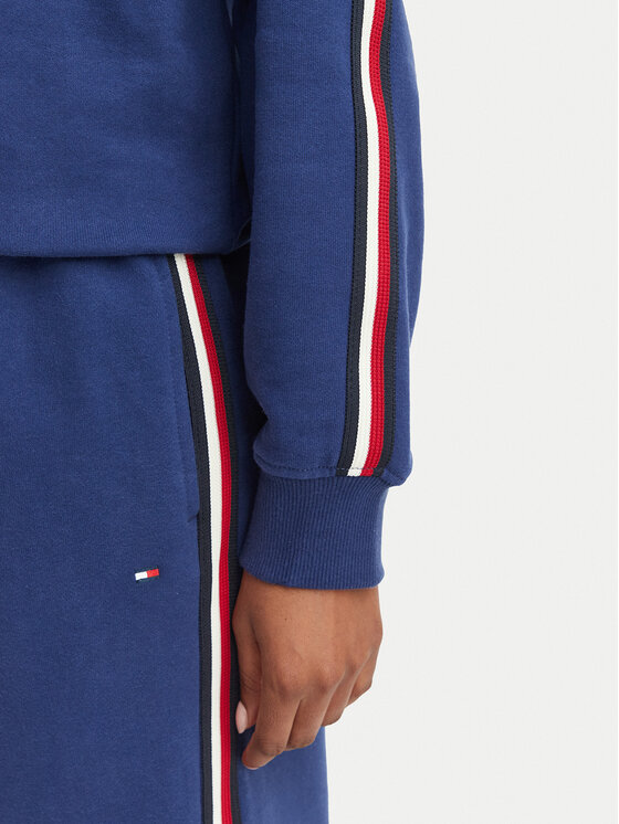 Tommy Hilfiger Tommy Hilfiger Pulóver Rugby UW0UW06629 Kék Relaxed Fit