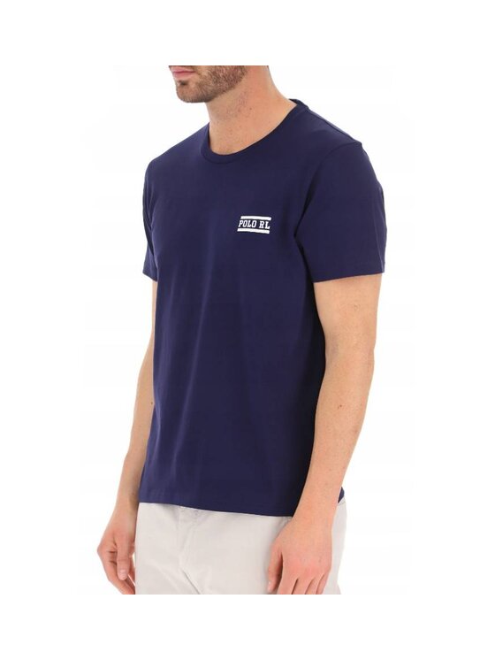 Polo Ralph Lauren Polo Ralph Lauren T-Shirt T-SHIRT MĘSKI CRW-STP Granatowy Regular Fit