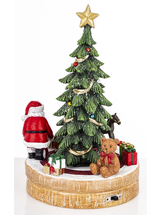 MIAhome MIAhome Figurka choinka LED z pozytywką 25x15,5x15,5 cm PERI Kolorowy