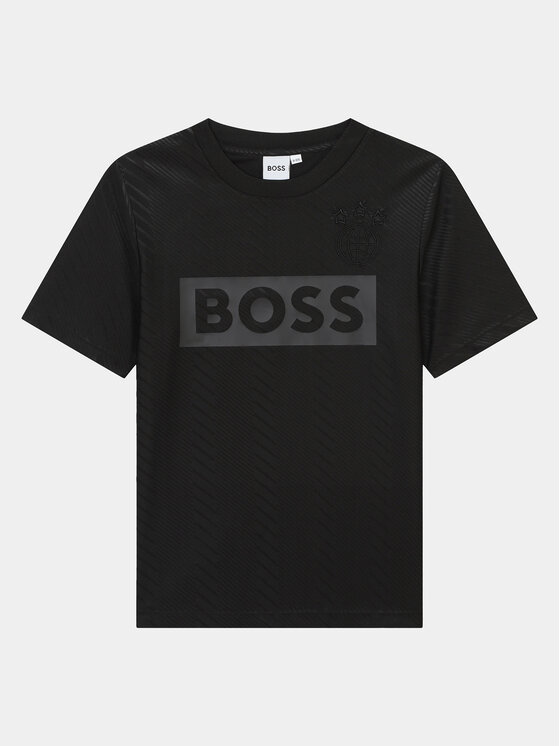 Boss Tričko J50719 S Čierna Loose Fit