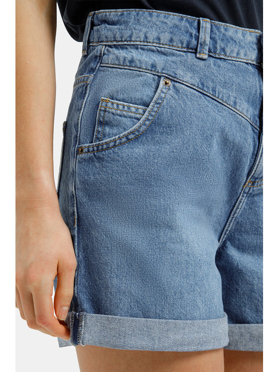Cross Jeans Cross Jeans Szorty jeansowe F 418-024 Niebieski