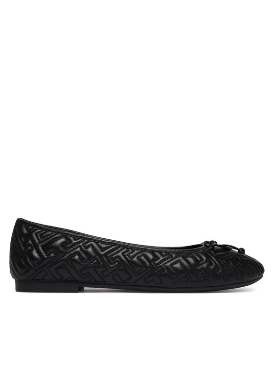 Tommy Hilfiger Tommy Hilfiger Baleríny Th Quilted Ballerina FW0FW09264 Černá