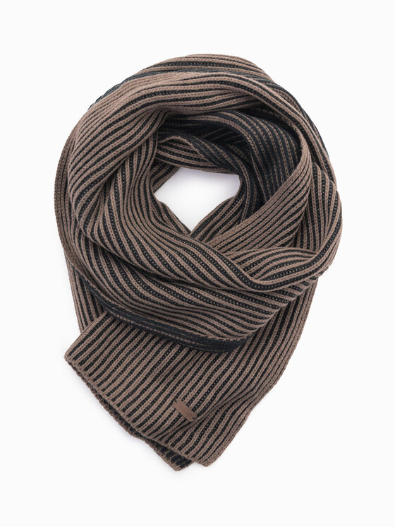Ombre Ombre Szalik OM-ACSF-0114 Brązowy