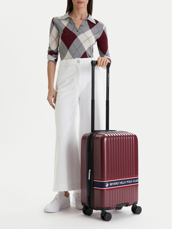 Beverly Hills Polo Club Walizka kabinowa CEO-BHPC-S-007-08-BURGUNDY Bordowy