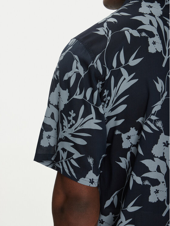 Tommy Hilfiger Tommy Hilfiger Särk Bowling Shirt Print UM0UM03227 Tumesinine Regular Fit