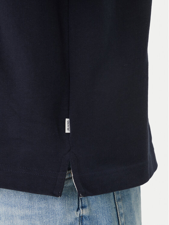 Guess Jeans Guess Jeans Polo marškinėliai M6GP13 KCYM1 Tamsiai mėlyna Oversize