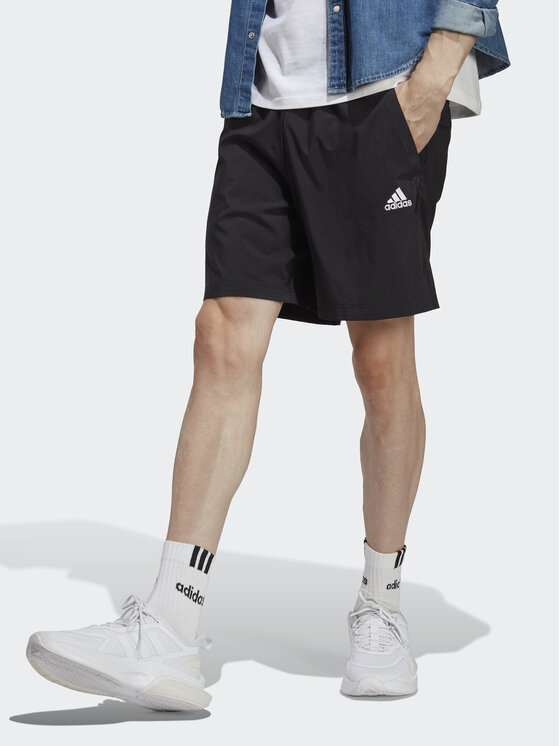 adidas Športne kratke hlače AEROREADY Essentials Chelsea Small Logo Shorts IC9392 Črna Regular Fit