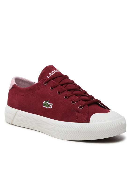 Lacoste discount red sneakers