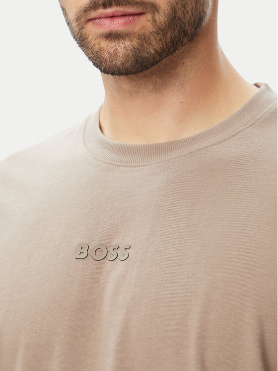 BOSS BOSS Tricou Tee 10 50519368 Bej Relaxed Fit