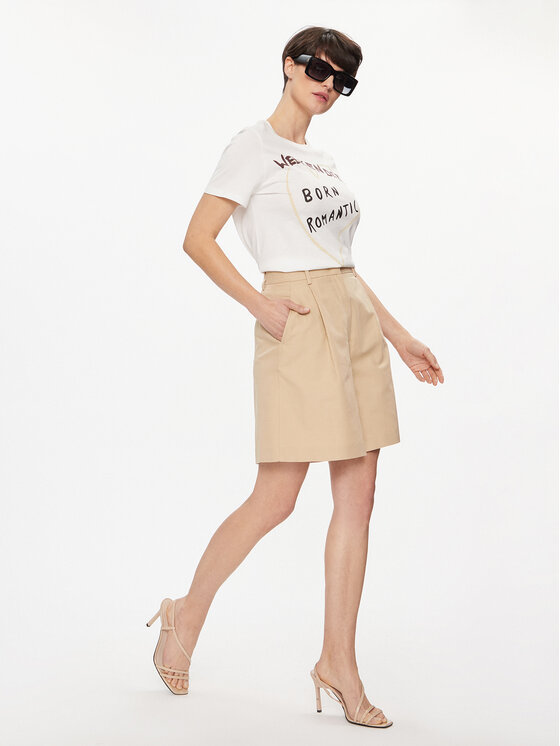 Weekend Max Mara Weekend Max Mara Bermudų šortai Ecuba 2415141022 Smėlio Relaxed Fit