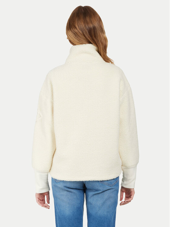 Didriksons Didriksons Felpa di pile Mella 505446 Écru Relaxed Fit