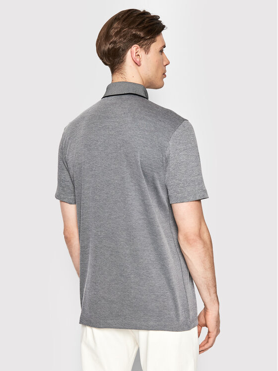 Selected Homme Selected Homme Polo Leroy 16082844 Szary Regular Fit
