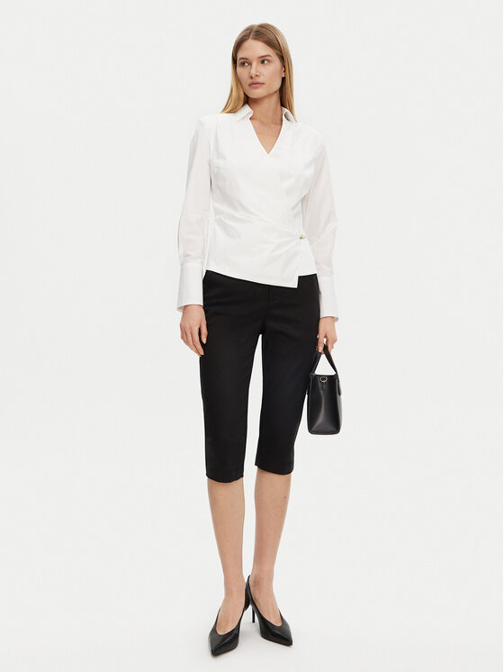 Guess Guess Hlače W5GB52 WGXM2 Crna Regular Fit