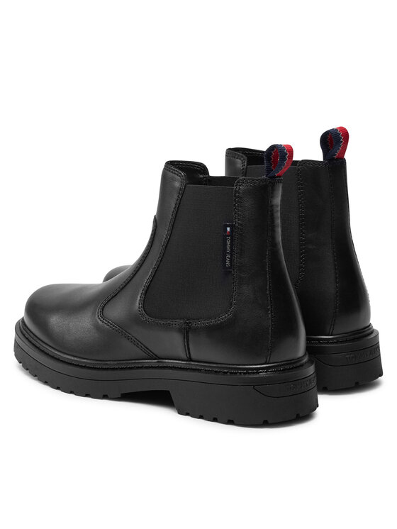 Tommy Jeans Tommy Jeans Kotníková obuv s elastickým prvkem EM0EM01469 Černá