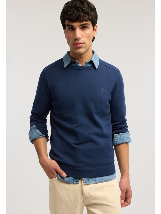 Trussardi Trussardi Sweter M0598000064N034 Niebieski Regular Fit