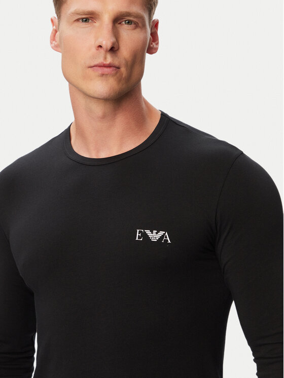 Emporio Armani Underwear Emporio Armani Underwear Marškinėliai ilgomis rankovėmis EM000383 AF25018 UC001 Juoda Regular Fit
