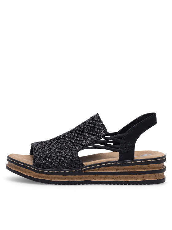 Rieker Rieker Sandali 62941-00 Nero