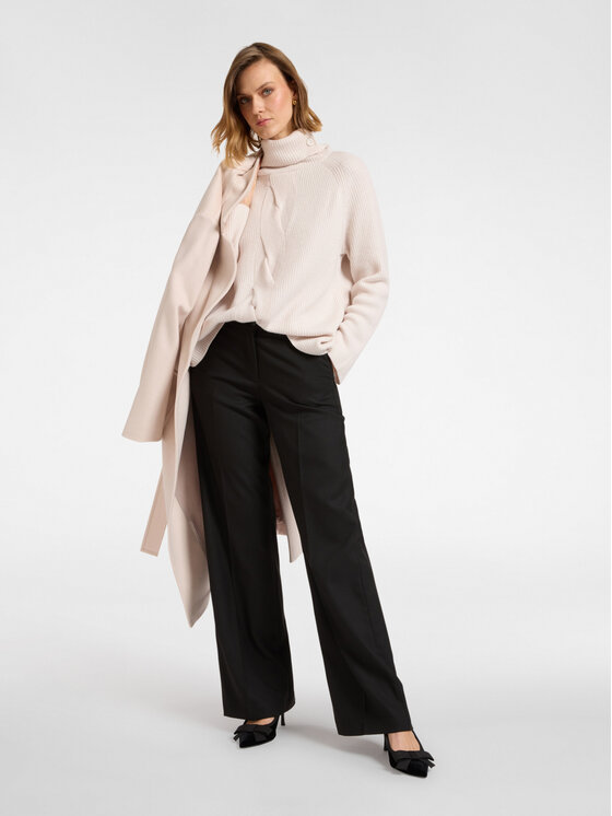 Elena Mirò Elena Mirò Cardigan M437Z000565N002 Écru Boxy Fit