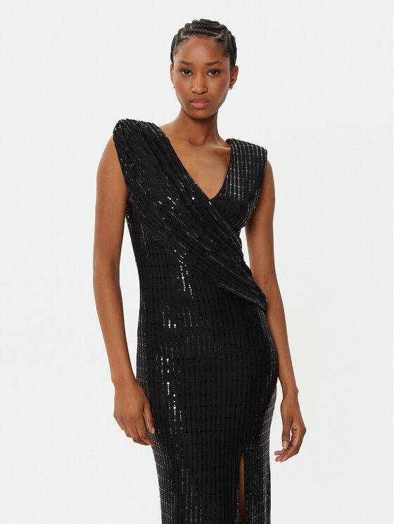 Rinascimento Rinascimento Kokteilikleit CFC0019757002 Must Slim Fit