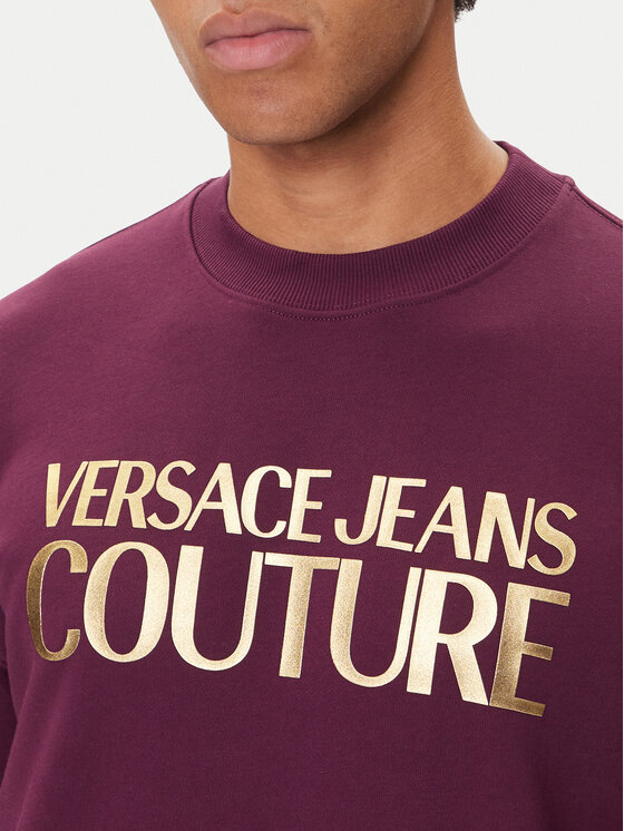 Versace Jeans Couture Versace Jeans Couture Majica dugih rukava 79GAIT05 Ljubičasta Regular Fit