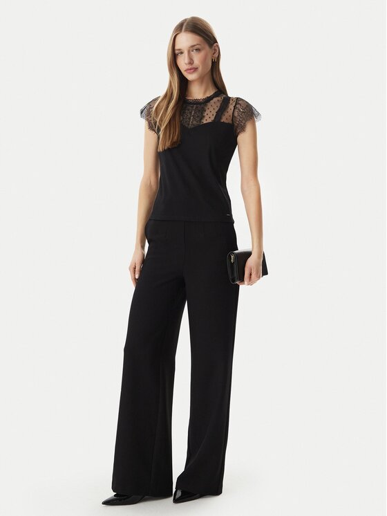 Morgan Morgan Stoffhose 261-PINTA.F Schwarz Regular Fit