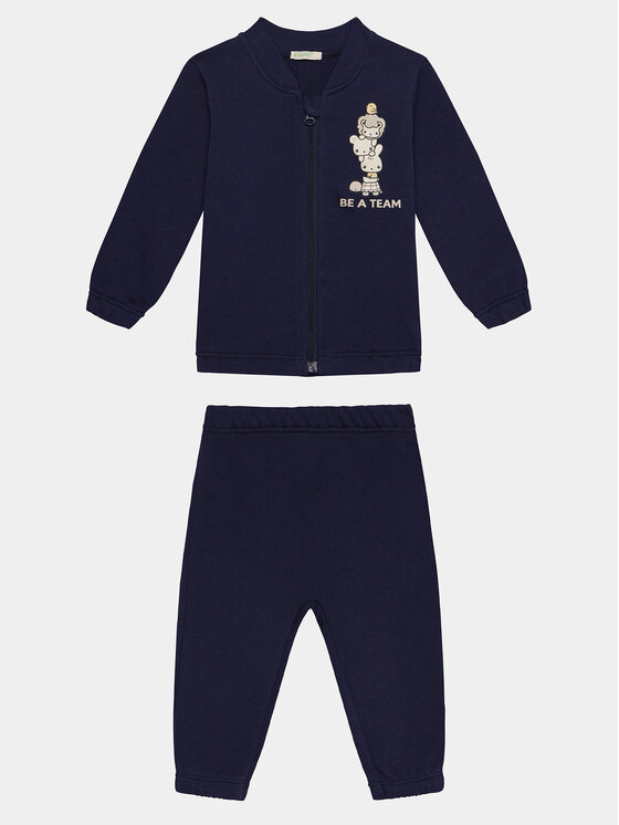 United Colors Of Benetton United Colors Of Benetton Jogginganzug 3J70AK00G Dunkelblau Regular Fit