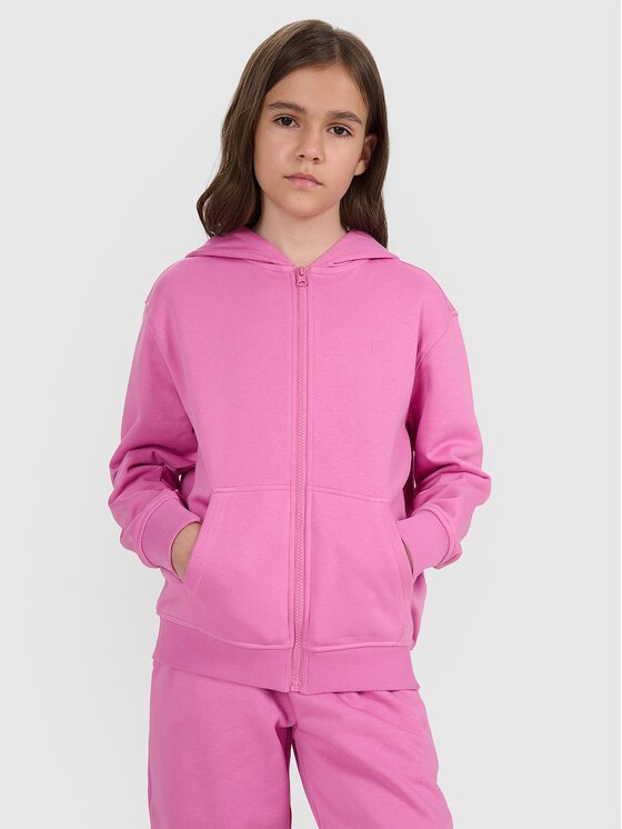 4F 4F Bluza 4FJRAW25TSWSF2466-54S Różowy Regular Fit