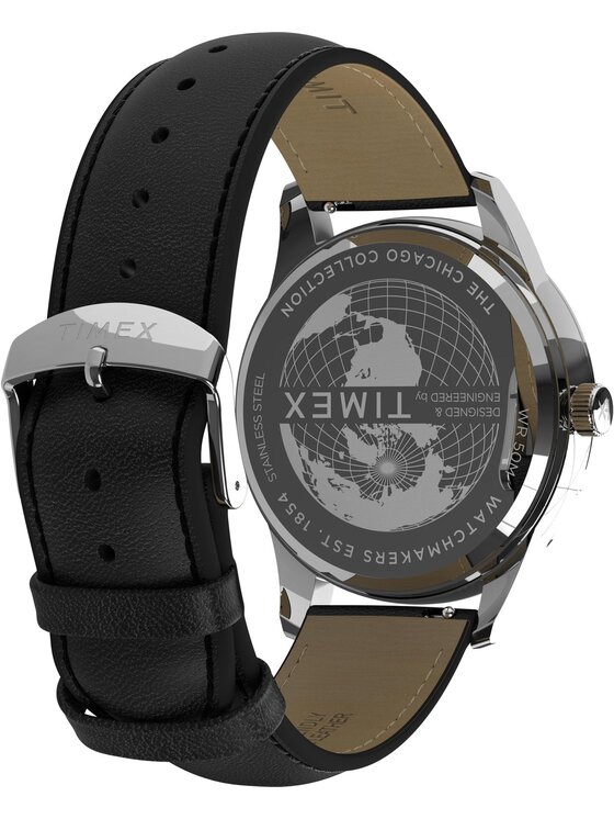 Timex Timex Zegarek TW2Y21600 Srebrny