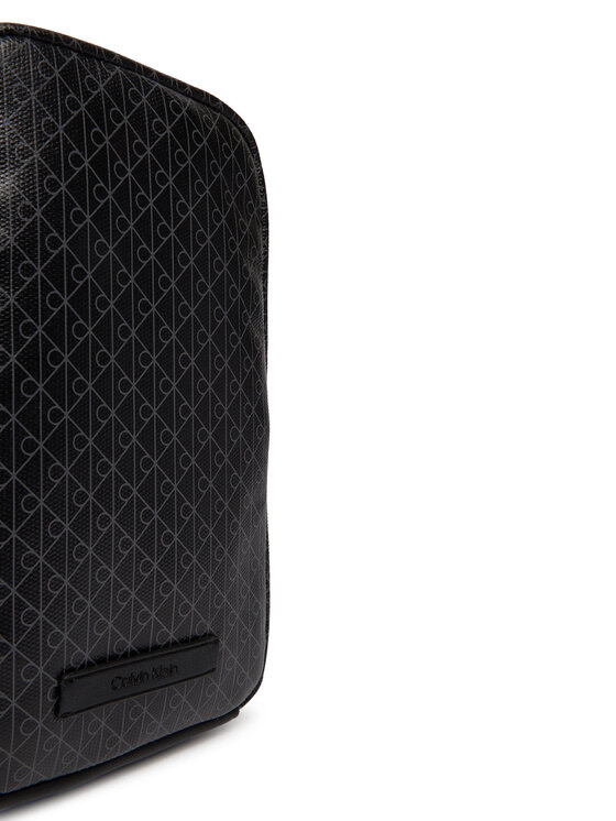 Calvin Klein Calvin Klein Borsellino Emblem Aop Coated Square Sling LV04D3335G Nero