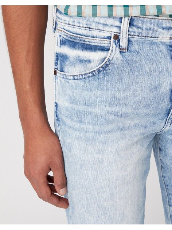Wrangler Wrangler Jeansy LARSTON Niebieski Slim Fit