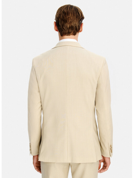 Pako Lorente Pako Lorente Marynarka P26SP-3G-022 Beżowy Slim Fit