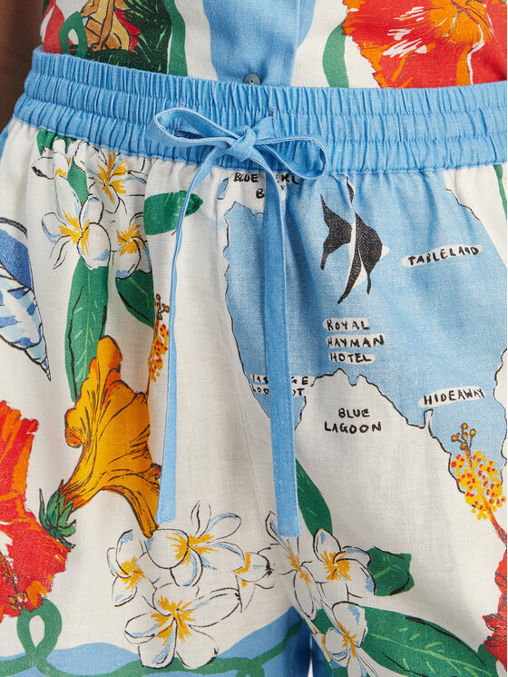 Seafolly Seafolly Kratke hlače Viva Vacation 55669-SH Svijetloplava Regular Fit