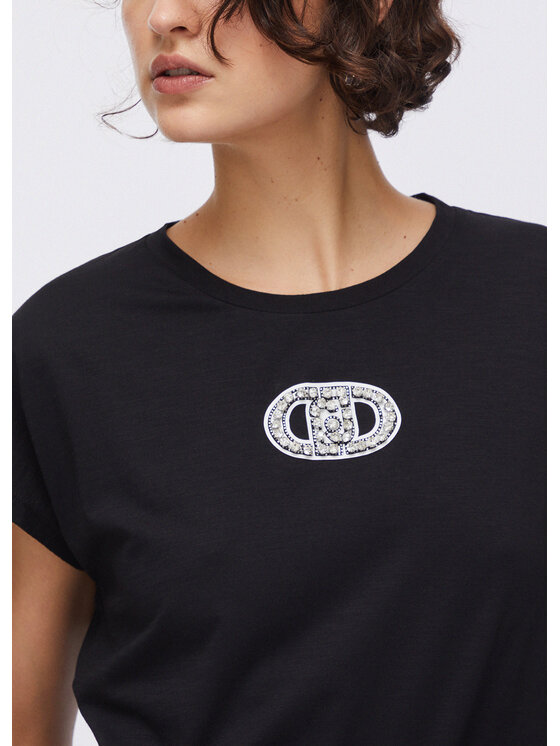 Liu Jo Liu Jo T-shirt TA6164JS870P9298 Nero Regular Fit