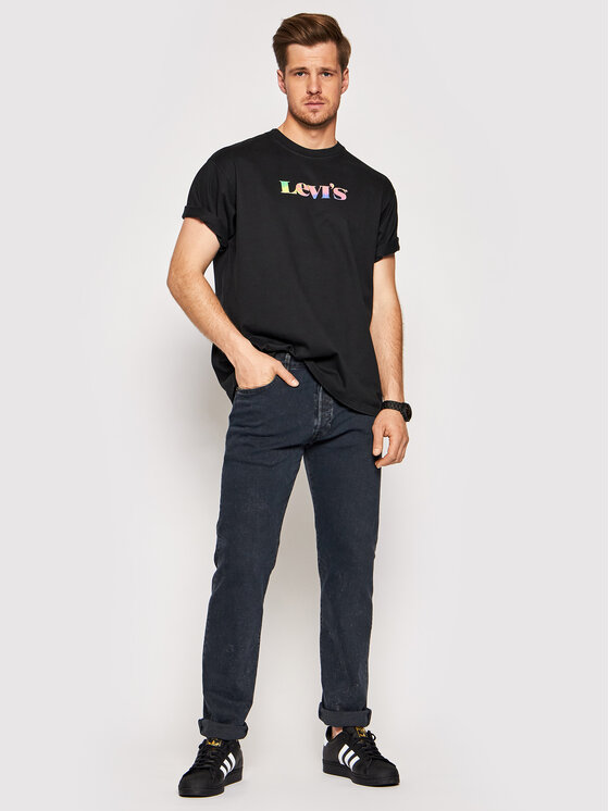 T-shirt Vinatge 87373-0015 Nero Relaxed Fit
