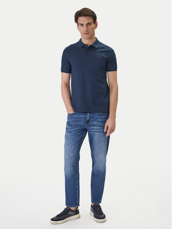 BOSS BOSS Polokošile Passenger 50507803 Tmavomodrá Slim Fit