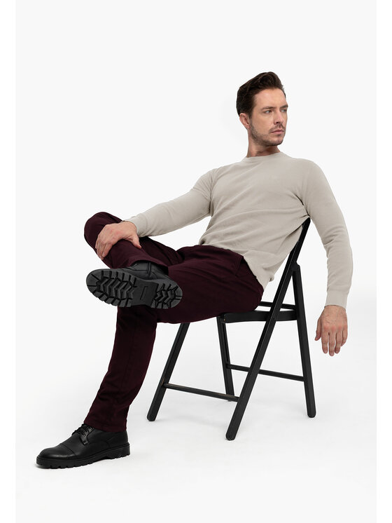 Volcano Volcano Sweter S-MIKO Szary Regular Fit