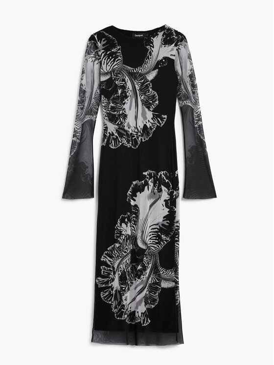 Desigual Desigual Kleid für den Alltag Reims Lacroix 26SWVK53 Schwarz Regular Fit