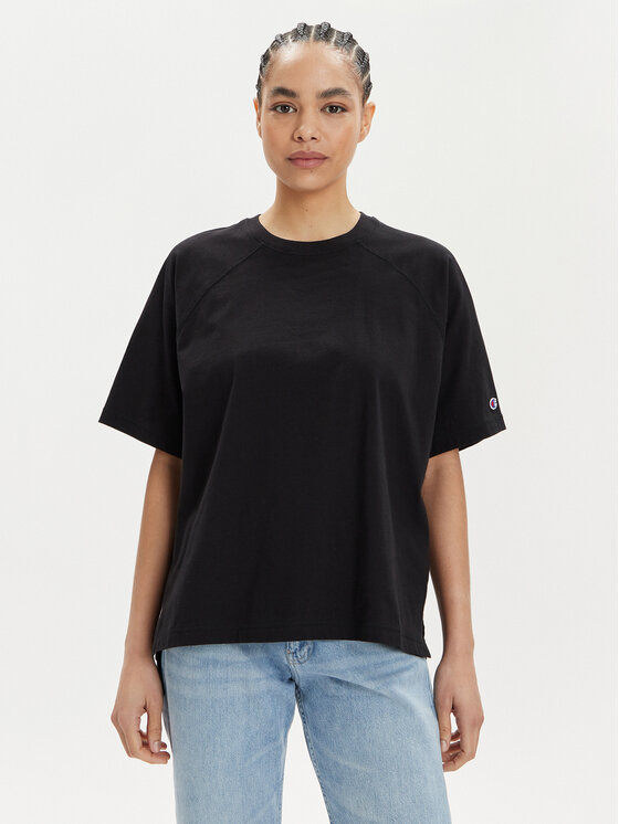 Champion T-krekls 117351 Melns Relaxed Fit