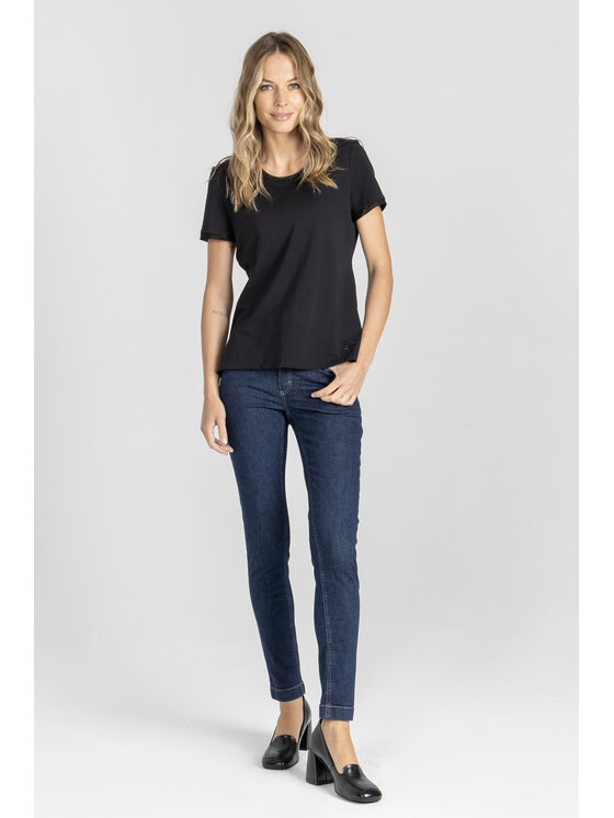 Deni Cler Milano Deni Cler Milano T-Shirt T-DC-T250-E5-10-90-1 Czarny