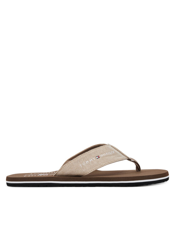 Tommy Hilfiger Tommy Hilfiger Čības uz pirksta Chambray Beach Sandal FM0FM05570 Bēšs