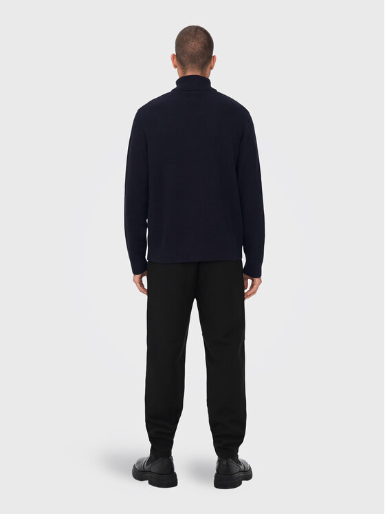 Only & Sons Only & Sons Rollkragenpullover Phil 22023202 Dunkelblau Regular Fit