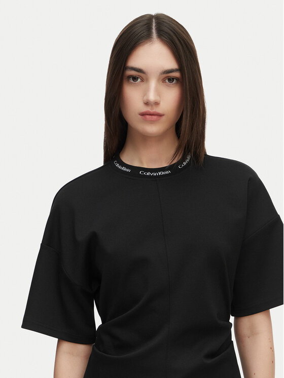 Calvin Klein Jeans Calvin Klein Jeans Ikdienas kleita LV047G251G Melns Boxy Fit